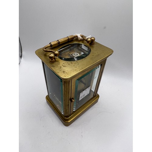 600 r - brass carriage clock ticking away