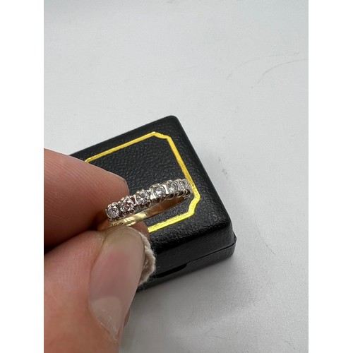 555s - 9ct gold eternity ring 2g gross