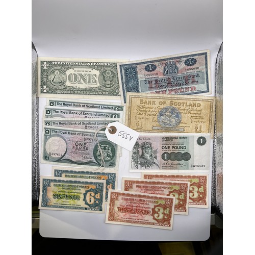 555v - quantity of old money notes