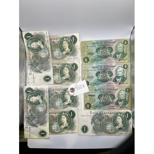 555v - quantity of old money notes