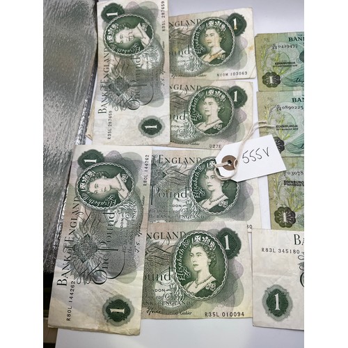 555v - quantity of old money notes