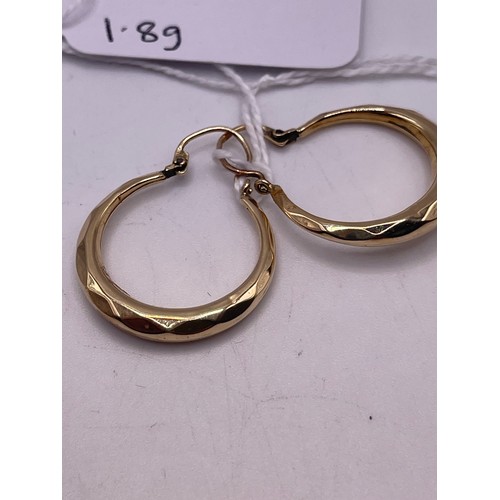 585 K - 9ct gold Earrings 1.8g