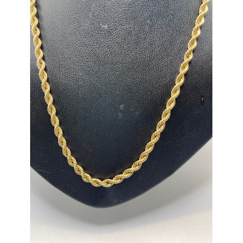 240E - 9ct Gold Rope Chain 20