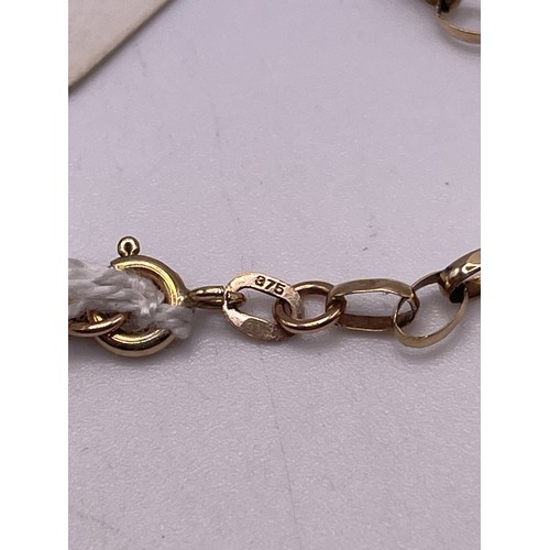 240I - 9ct Gold Bracelet /Ankle  2.2g