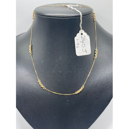 240J - 9ct Gold Chain 16