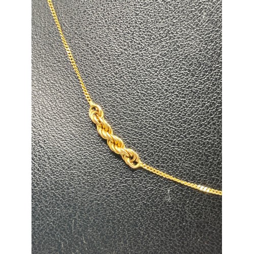 240J - 9ct Gold Chain 16