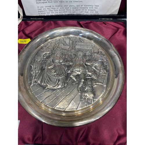 240q - 1974 Silver Christmas plate 213g