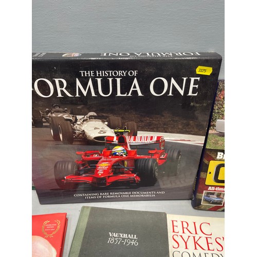 240r - Quantity books on formula 1 history and classic cars and Murray Walker book