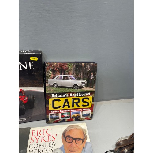 240r - Quantity books on formula 1 history and classic cars and Murray Walker book