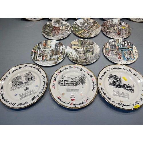 240s - Quantity collectors wall plates royal Doulton etc