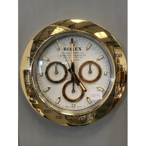 120a - Rolex Daytona dealer display wall clock