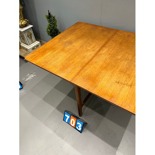 703 - Unusual teak dining table Macintosh