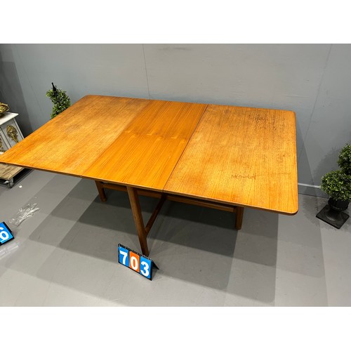 703 - Unusual teak dining table Macintosh