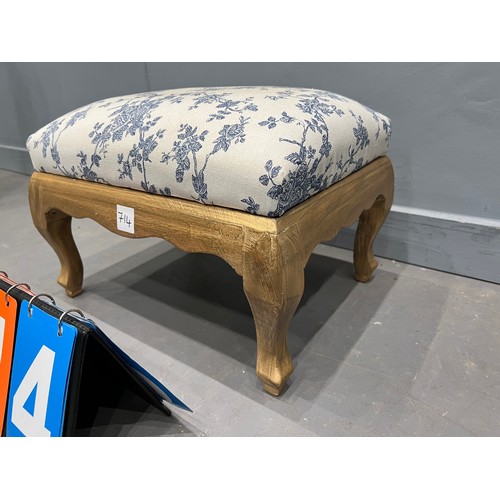 714 - French gilt foot stool