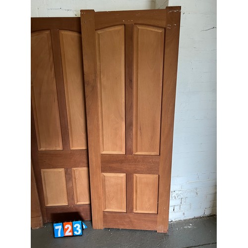 722 - 3 Solid mahogany doors mahogany panelling