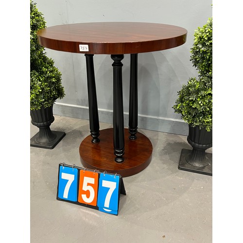 757 - Walnut art deco design table