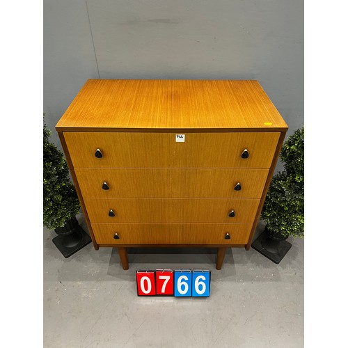 766 - Teak chest of drawers