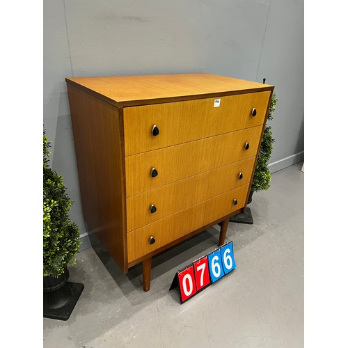 766 - Teak chest of drawers