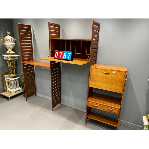 767 - Ladderax display teak mid century