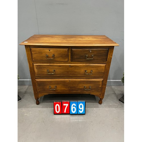 769 - Edwardian chest of drawers