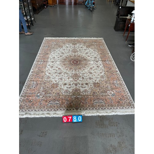 780 - Large Persian carpet/rug 250cm x350cm shahkar kavir £6500 to replace