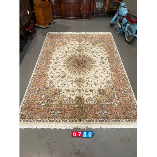 780 - Large Persian carpet/rug 250cm x350cm shahkar kavir £6500 to replace