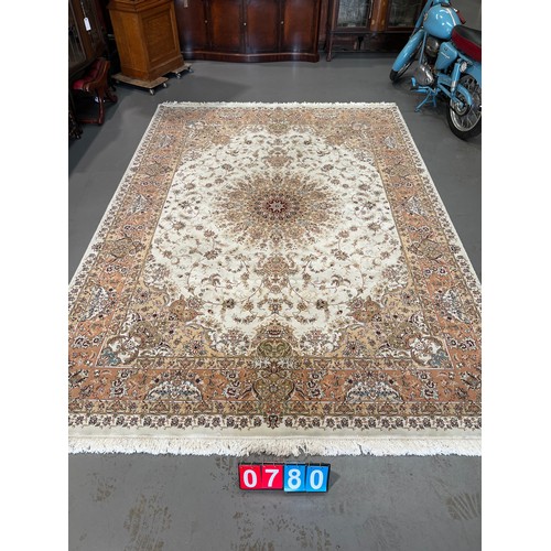 780 - Large Persian carpet/rug 250cm x350cm shahkar kavir £6500 to replace