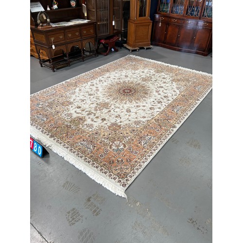 780 - Large Persian carpet/rug 250cm x350cm shahkar kavir £6500 to replace