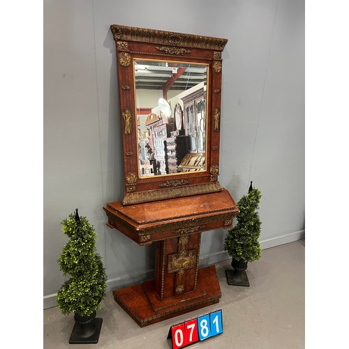 781 - Console table & mirror