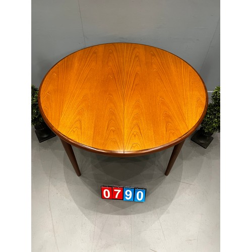 790 - G-plan fresco teak round dining table very clean