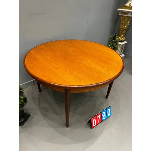 790 - G-plan fresco teak round dining table very clean