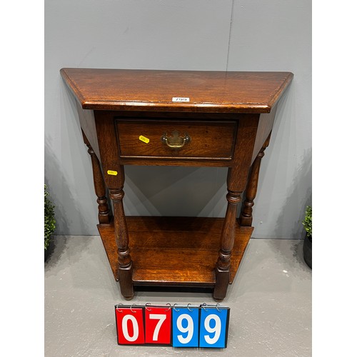 799 - Antique oak credence table