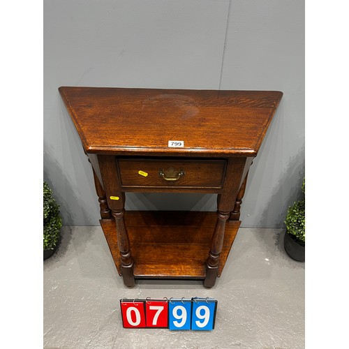 799 - Antique oak credence table