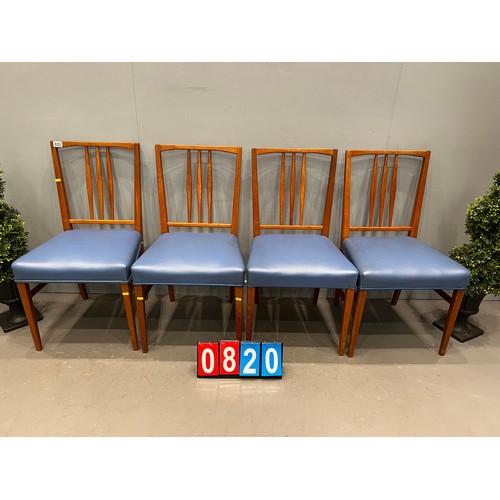 820 - 4x Gordon Russell chairs