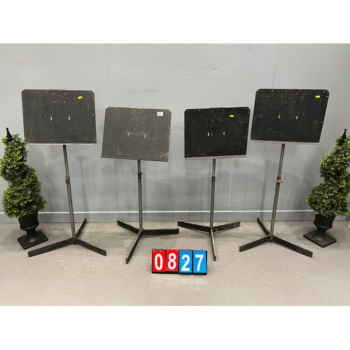 827 - 4x Victorian music stands