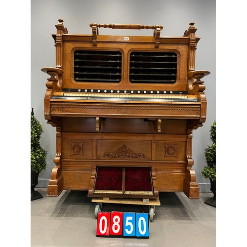 850 - Victorian church organ superb example stunning case