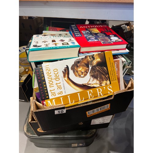 10 - 3 Boxes books, cookery travel etc