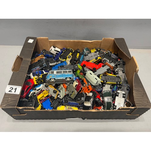 21 - Box toy cars corgi etc