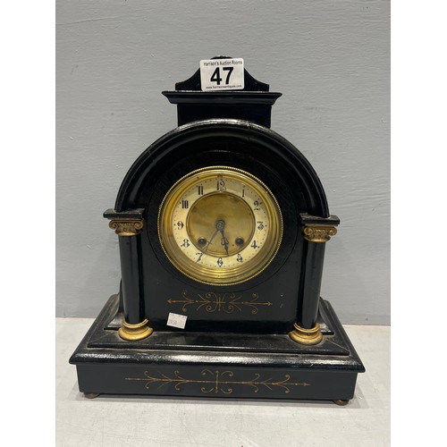 47 - Slate mantle clock