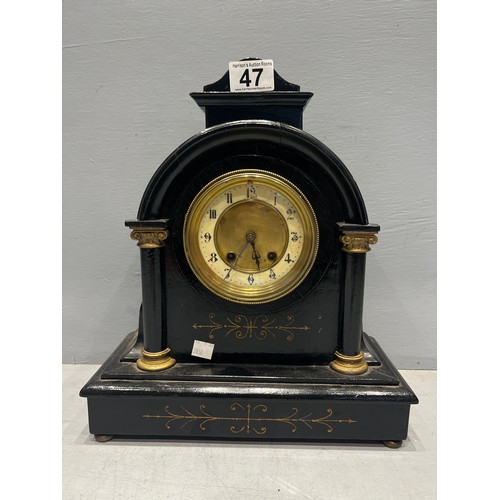47 - Slate mantle clock