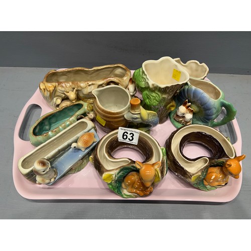 63 - Quantity Hornsea posy rings/jugs/vases