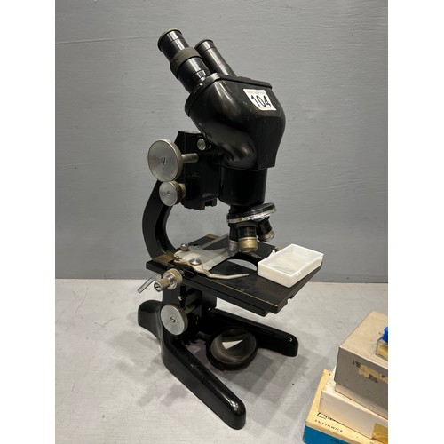 104 - Microscope & slides