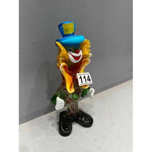 114 - Murano glass clown