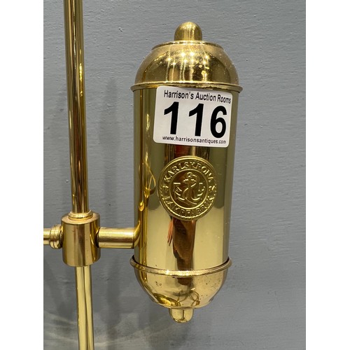 116 - Brass lamp