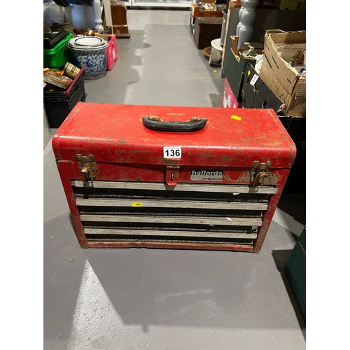 136 - Halfords tool box