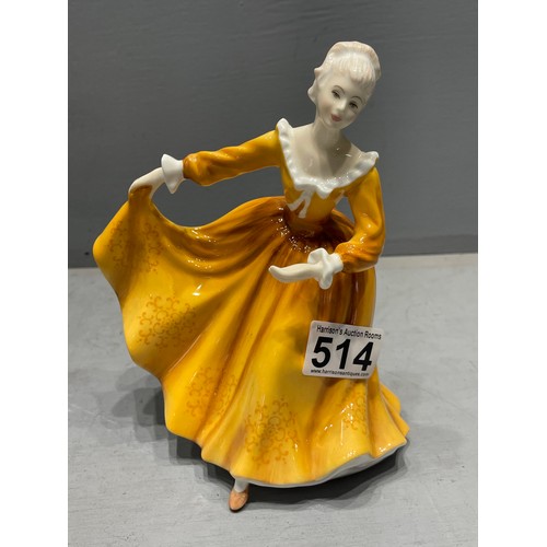 514 - Pair royal Doulton figures cotalie & Kirsty