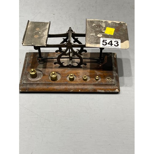 543 - Vintage letter scales