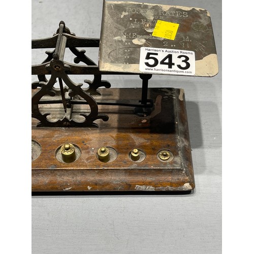 543 - Vintage letter scales