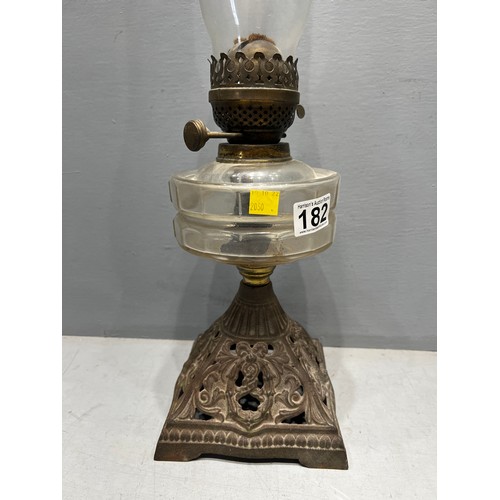 182 - Victorian oil lamp