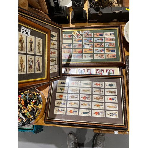 250 - 4 Framed tea card sets